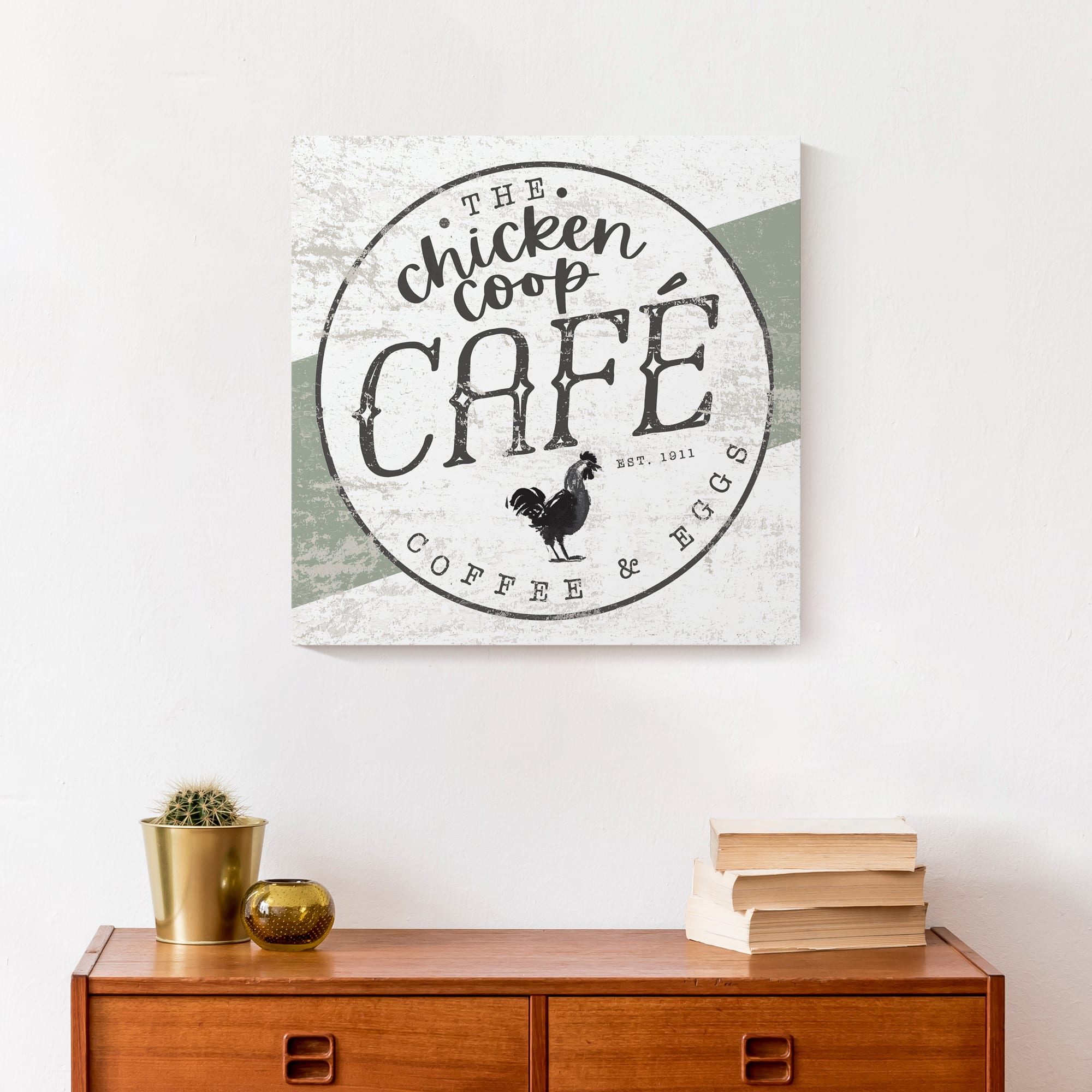 Chicken Coop Café Canvas Wall Art